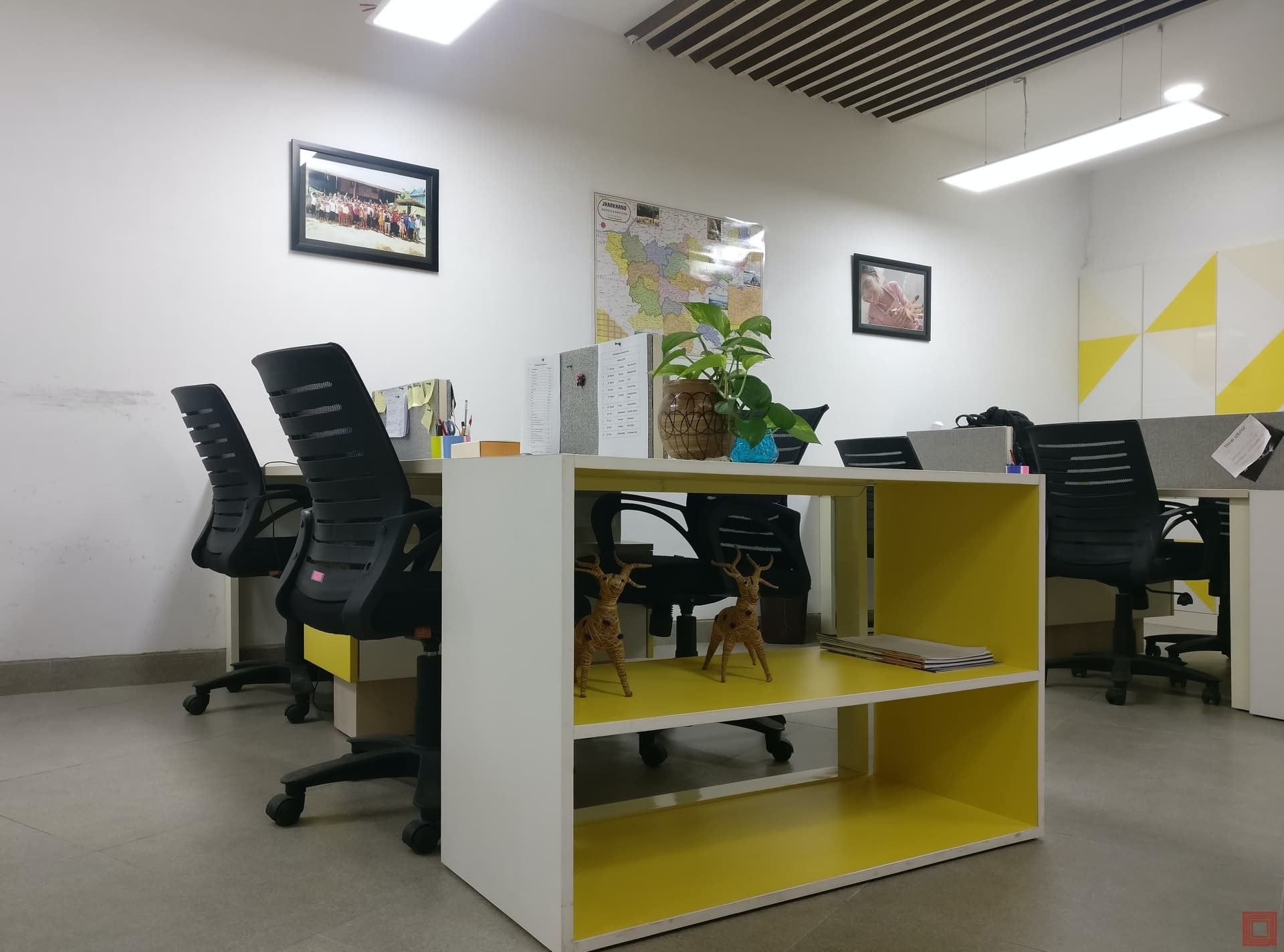 Ultra-realistic cinematic architectural shot of a premium workspace 8